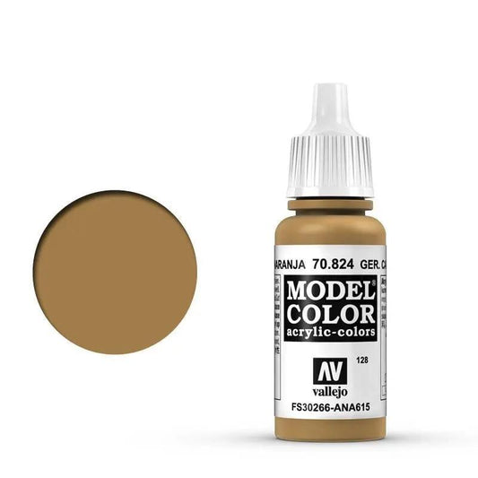 Vallejo Model Colour #128 German Cam Orange Ochre 17 ml Acrylic Paint Vallejo