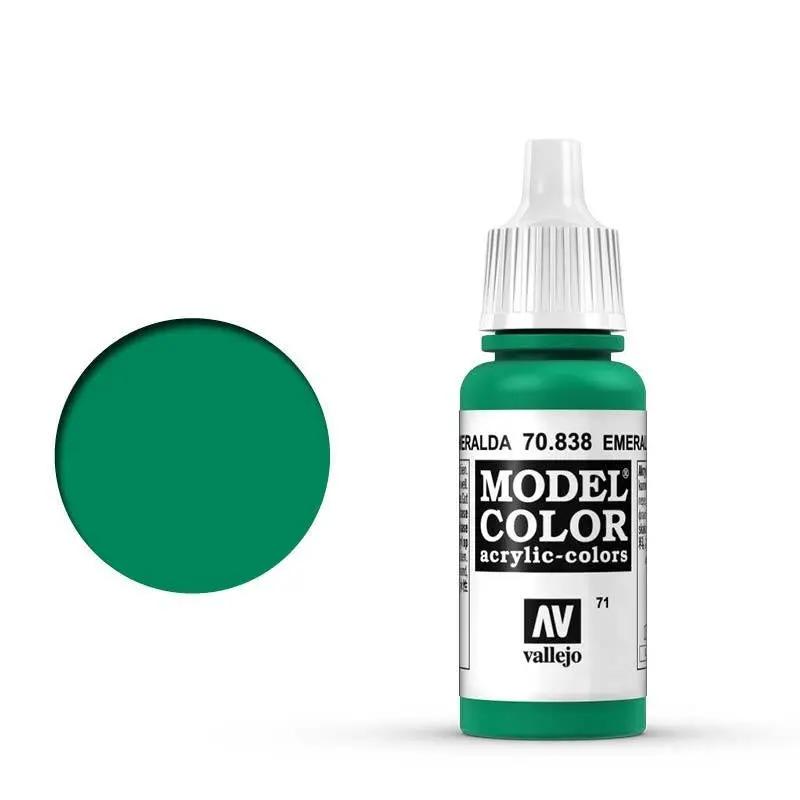Vallejo Model Colour #071 Emerald 17 ml Acrylic Paint Vallejo