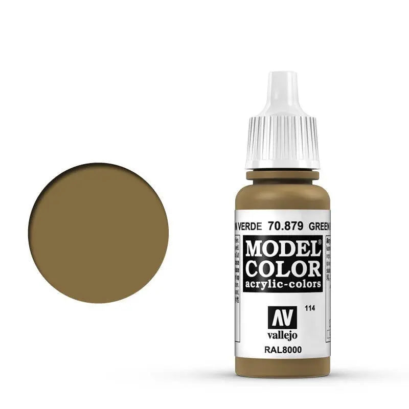 Vallejo Model Colour #114 Green Brown 17 ml Acrylic Paint Vallejo