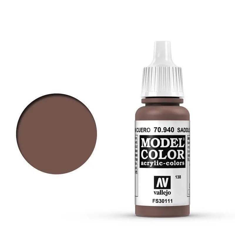 Vallejo Model Colour #138 Saddle Brown 17 ml Acrylic Paint Vallejo