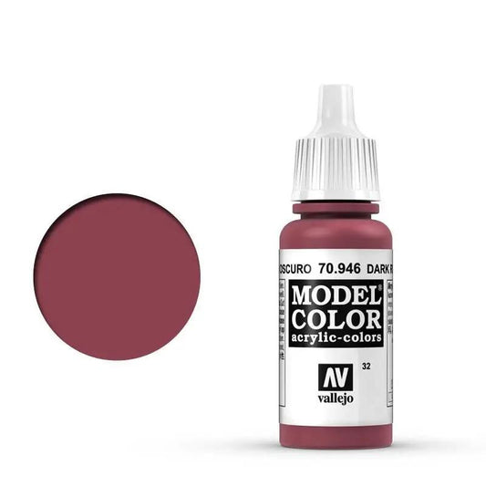 Vallejo Model Colour #032 Dark Red 17 ml Acrylic Paint Vallejo