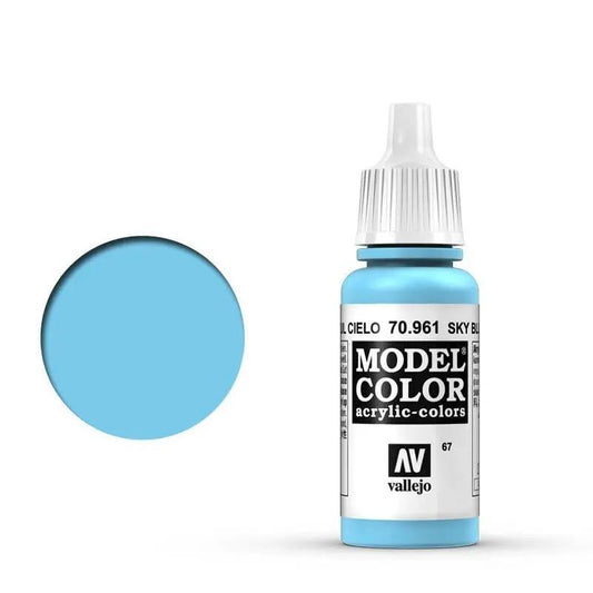 Vallejo Model Colour #067 Sky Blue 17 ml Acrylic Paint Vallejo