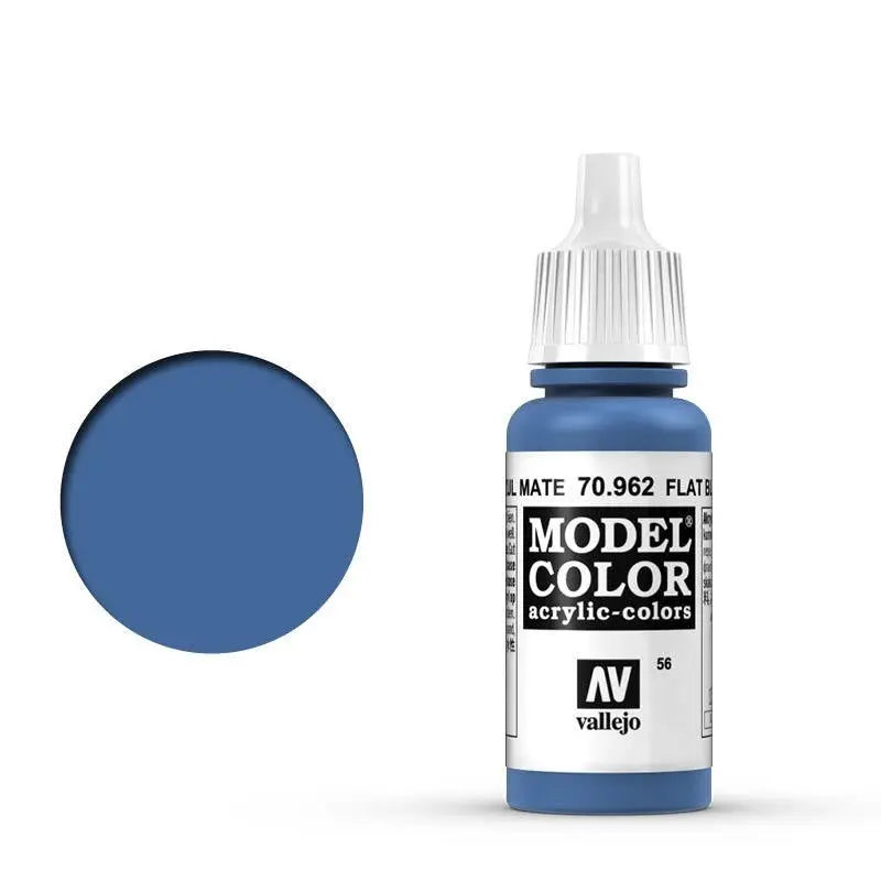 Vallejo Model Colour #056 Flat Blue 17 ml Acrylic Paint Vallejo