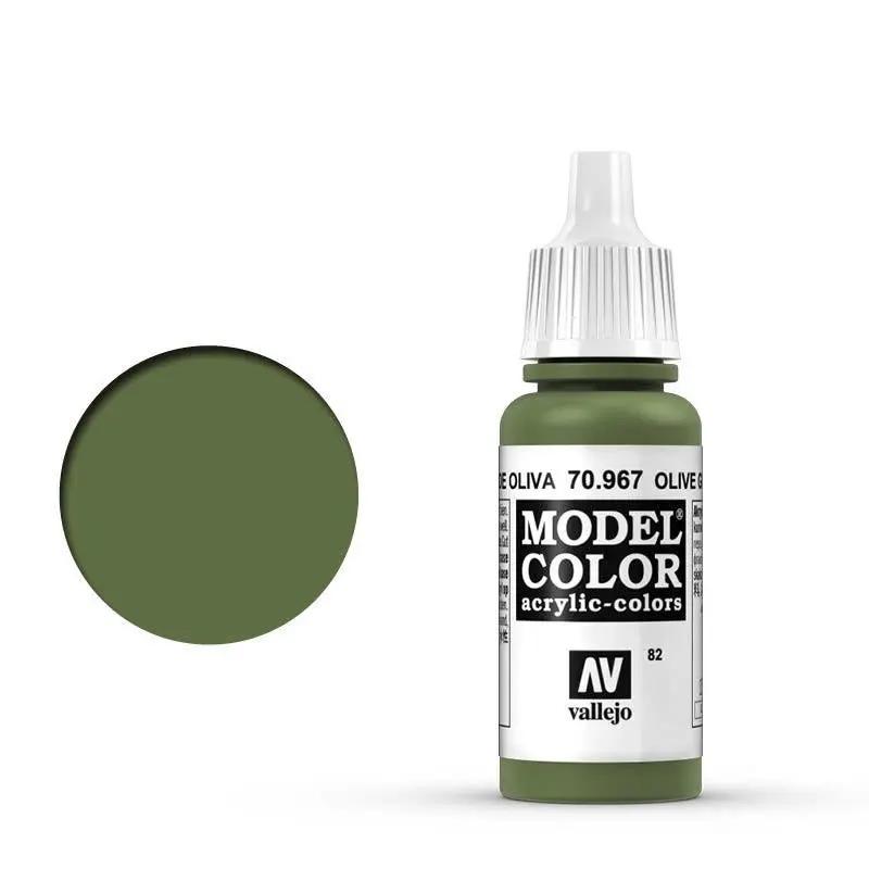 Vallejo Model Colour #082 Olive Green 17 ml Acrylic Paint Vallejo