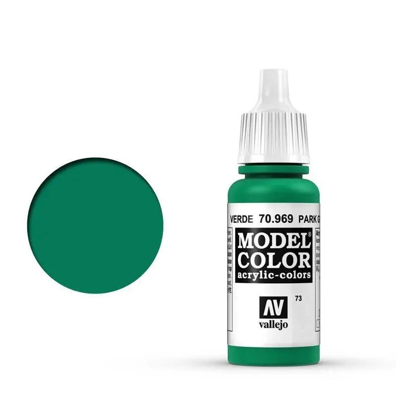 Vallejo Model Colour #073 Park Green Flat 17 ml Acrylic Paint Vallejo