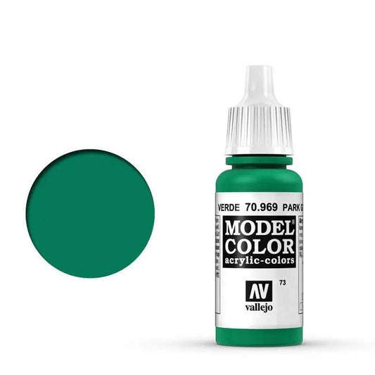 Vallejo Model Colour #073 Park Green Flat 17 ml Acrylic Paint Vallejo