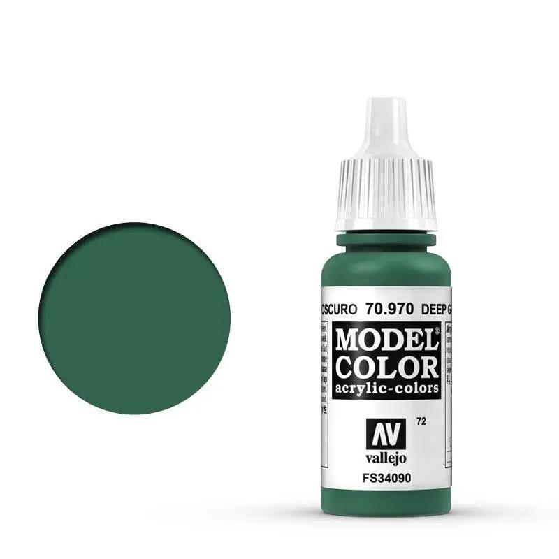Vallejo Model Colour #072 Deep Green 17 ml Acrylic Paint Vallejo