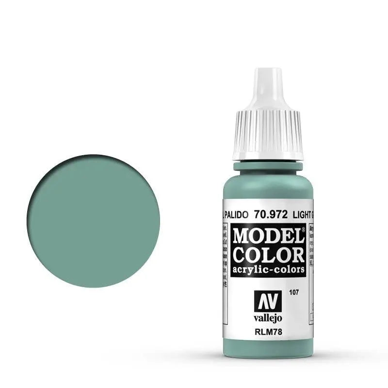 Vallejo Model Colour #107 Light Green Blue 17 ml Acrylic Paint Vallejo