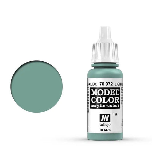 Vallejo Model Colour #107 Light Green Blue 17 ml Acrylic Paint Vallejo