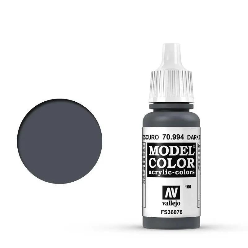 Vallejo Model Colour #166 Dark Grey 17 ml Acrylic Paint Vallejo