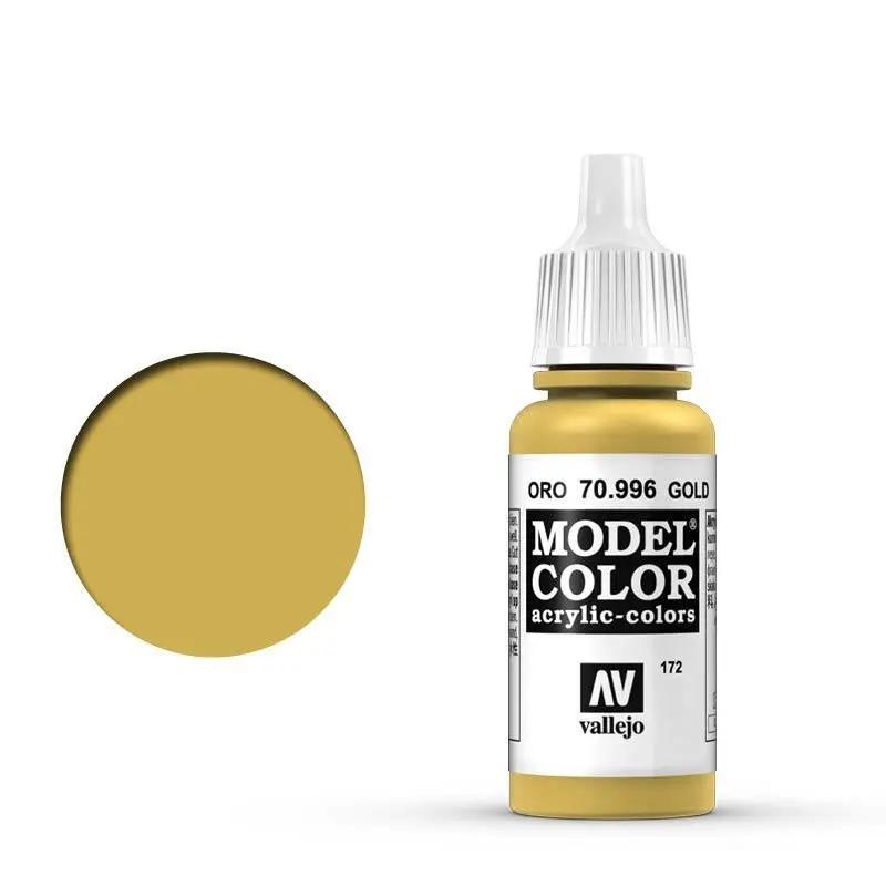 Vallejo Model Colour #172 Metallic Gold 17 ml Acrylic Paint Vallejo
