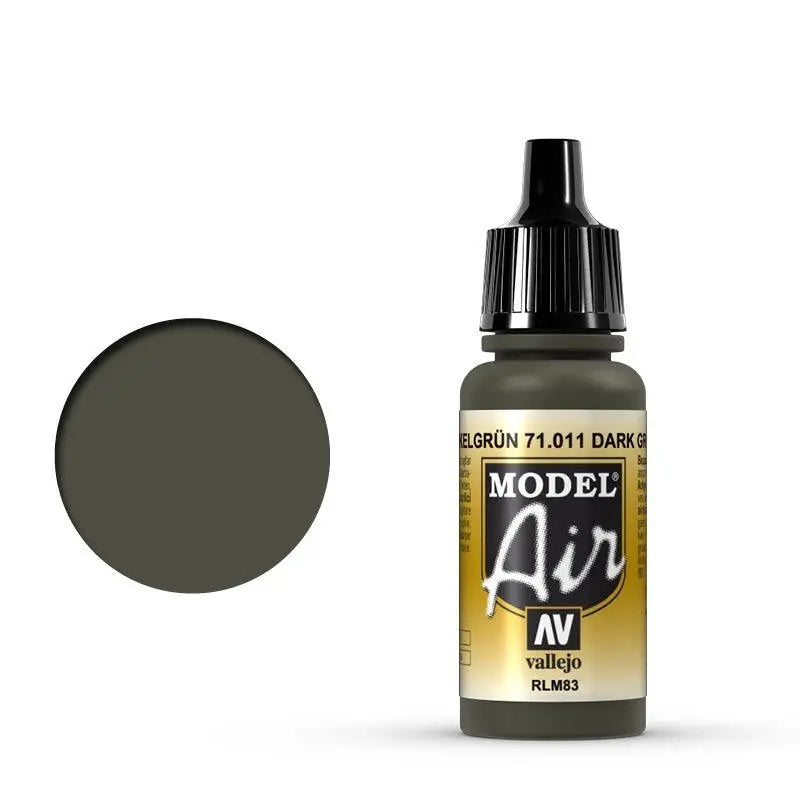 Vallejo Model Air Dark Green RLM83 17 ml Acrylic Airbrush Paint Vallejo