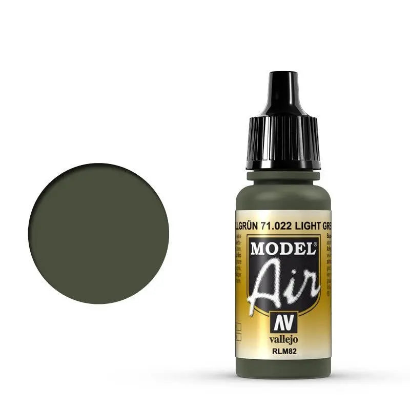 Vallejo Model Air Light Green RLM82 17 ml Acrylic Airbrush Paint Vallejo