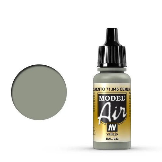 Vallejo Model Air Cement Gray 17 ml Acrylic Airbrush Paint Vallejo