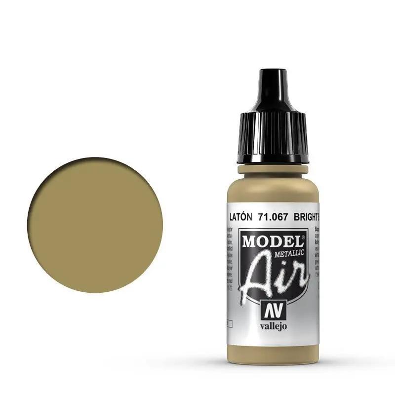 Vallejo Model Air Bright Brass 17 ml Acrylic Airbrush Paint Vallejo