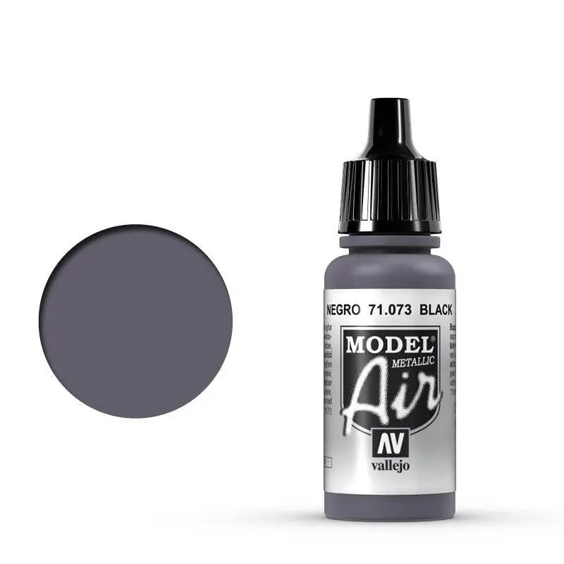 Vallejo Model Air Black 17 ml Acrylic Airbrush Paint Vallejo