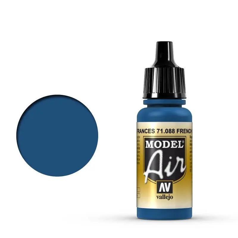 Vallejo Model Air French Blue 17 ml Acrylic Airbrush Paint Vallejo