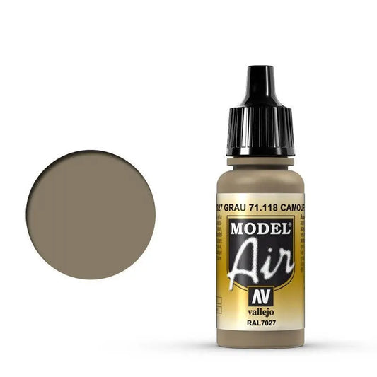 Vallejo Model Air Camouflage Gray 17 ml Acrylic Airbrush Paint Vallejo
