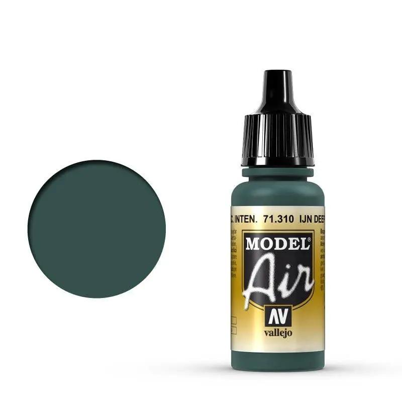 Vallejo Model Air IJN Deep Dark Green 17 ml Acrylic Airbrush Paint Vallejo