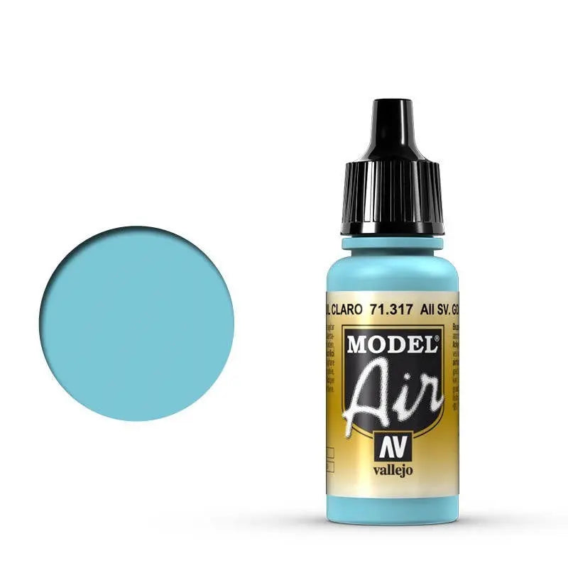 Vallejo Model Air AII Sv Gol Light Blue 17 ml Acrylic Airbrush Paint Vallejo