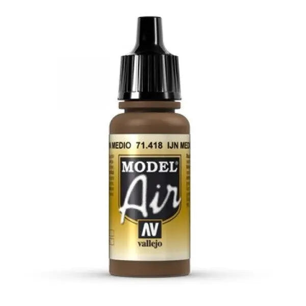 Vallejo Model Air IJN Medium Brown 17ml Acrylic Paint Vallejo