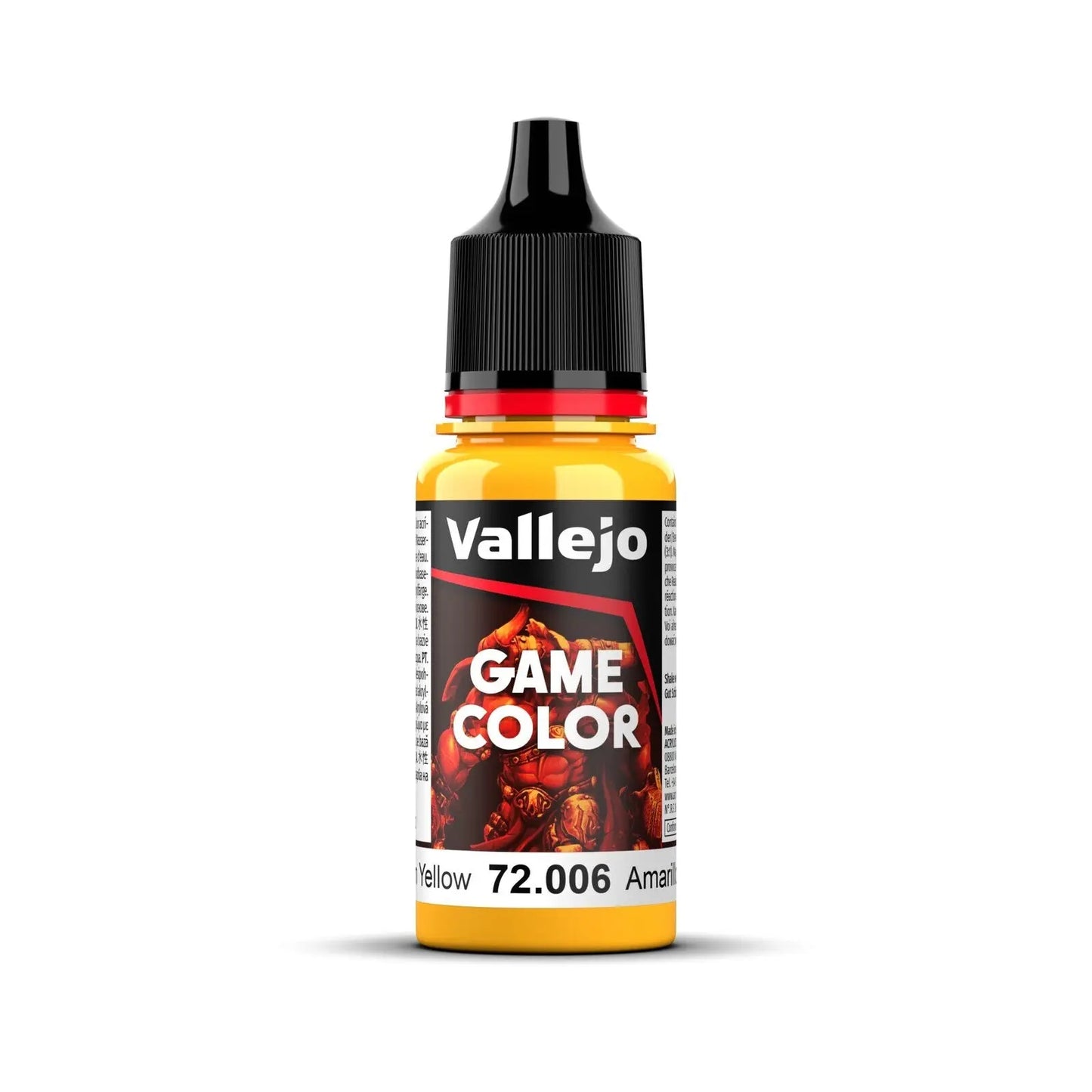 Vallejo Game Color Sun Yellow 18ml Acrylic Paint Vallejo