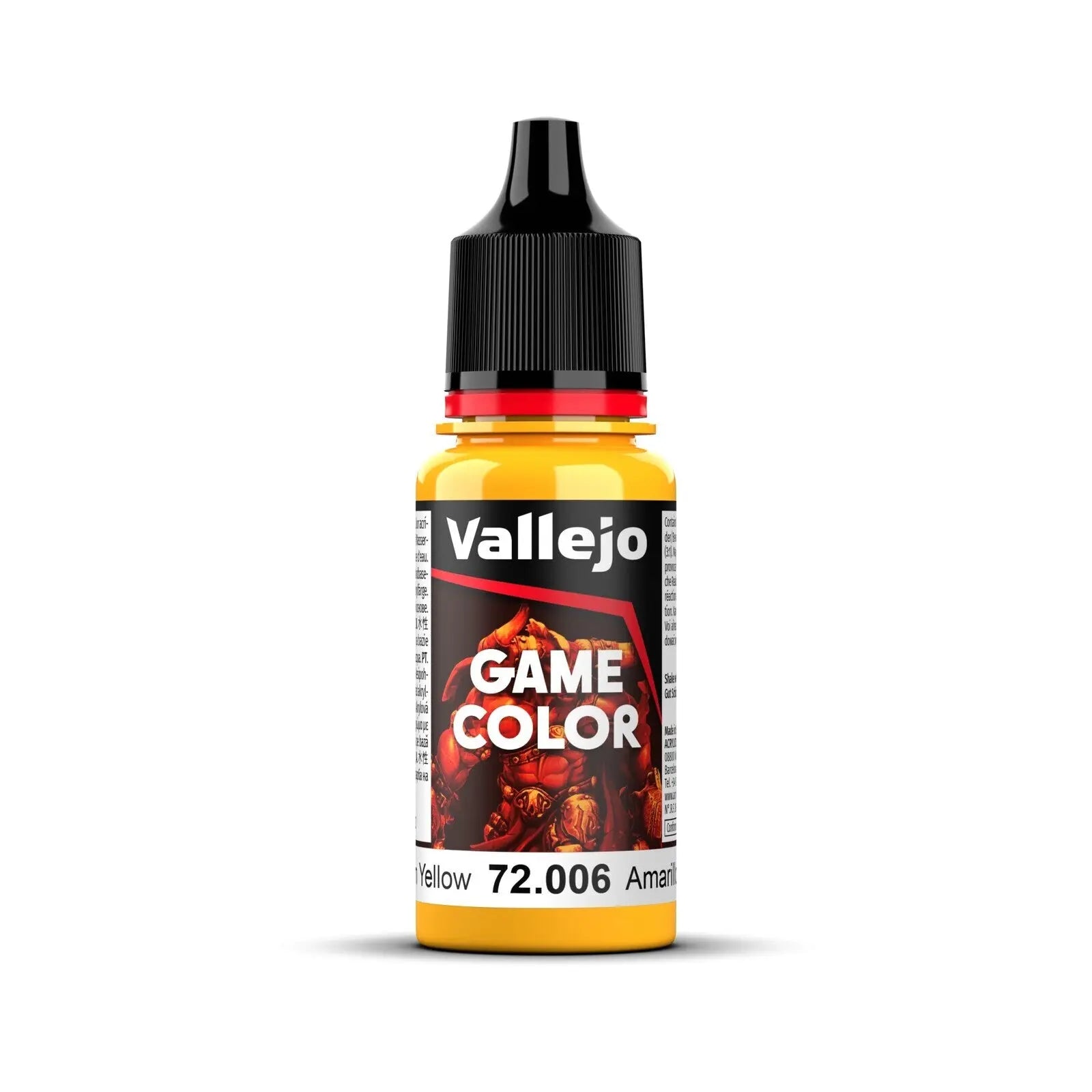Vallejo Game Color Sun Yellow 18ml Acrylic Paint Vallejo