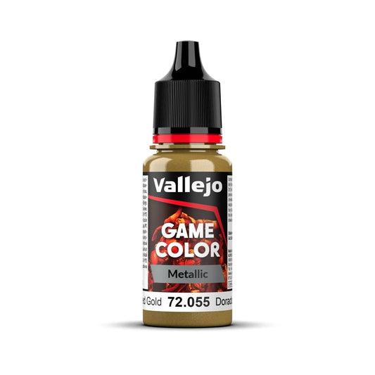 Vallejo Game Color Metal Polished Gold 18ml Acrylic Paint Vallejo