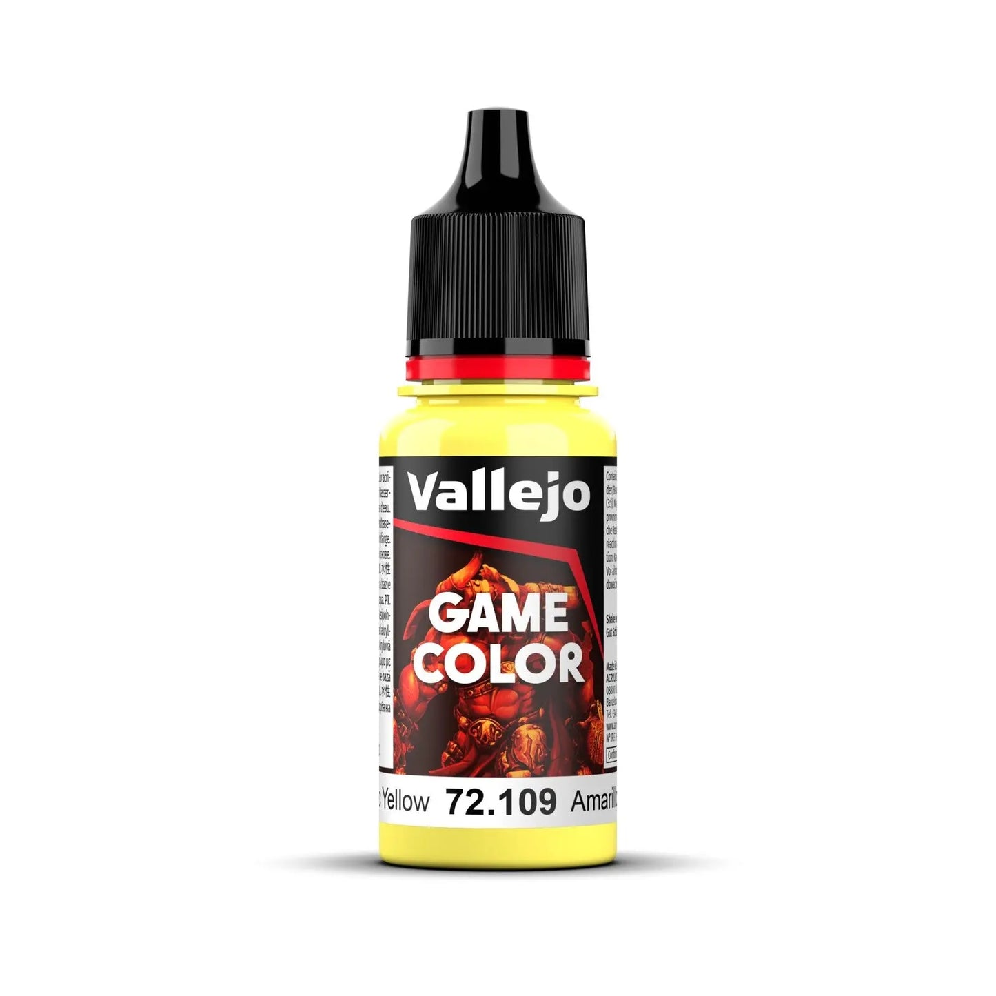 Vallejo Game Color Toxic Yellow 18ml Acrylic Paint Vallejo