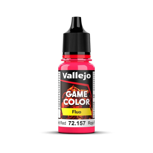 Vallejo Game Color Fluorescent Red 18ml Acrylic Paint Vallejo