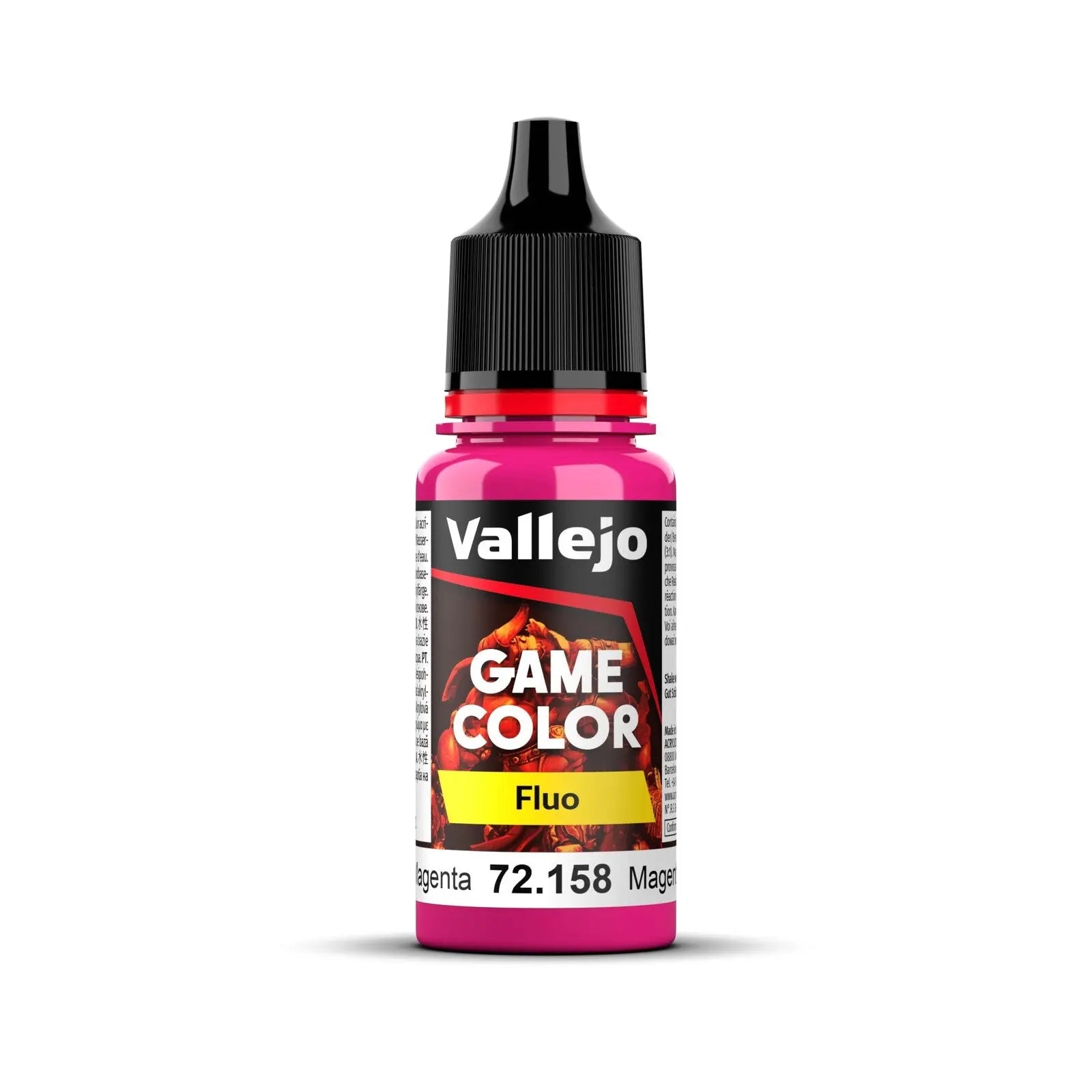 Vallejo Game Color Fluorescent Magenta 18ml Acrylic Paint Vallejo