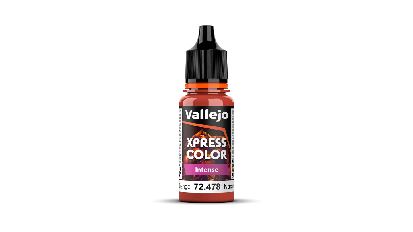 Vallejo Xpress Colour Intense Phoenix Orange 18 ml Acrylic Paint Vallejo