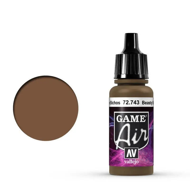 Vallejo Game Air Beasty Brown 17 ml Acrylic Airbrush Paint Vallejo