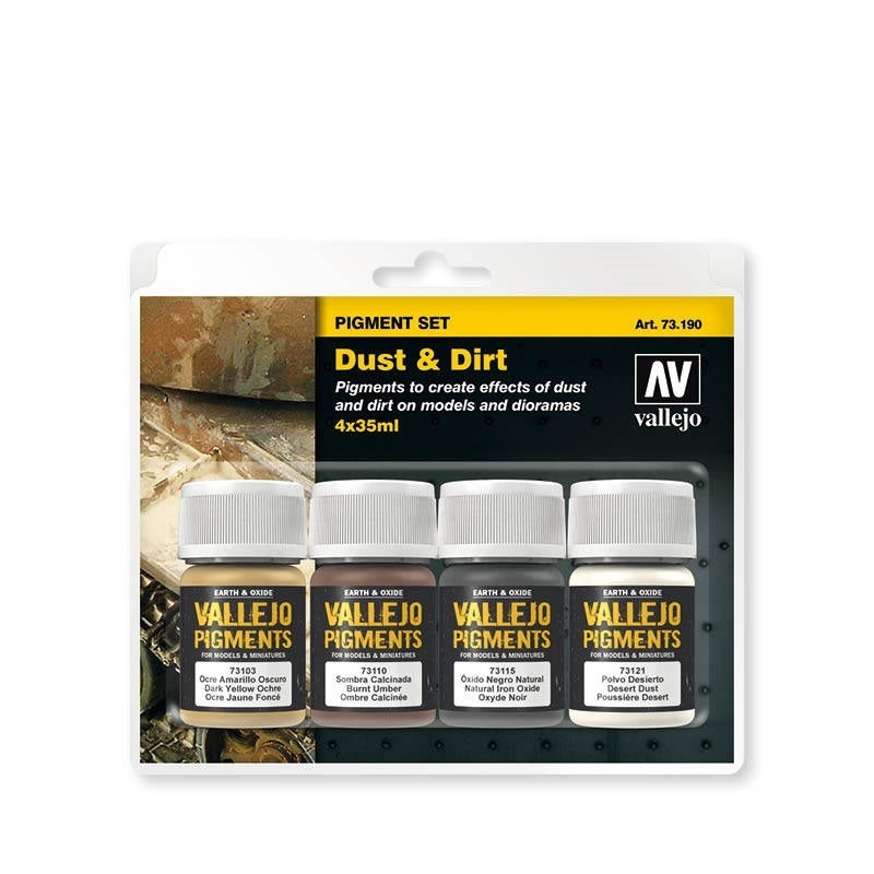 Vallejo Pigments Set Dust & Dirt 4 x 35ml Vallejo
