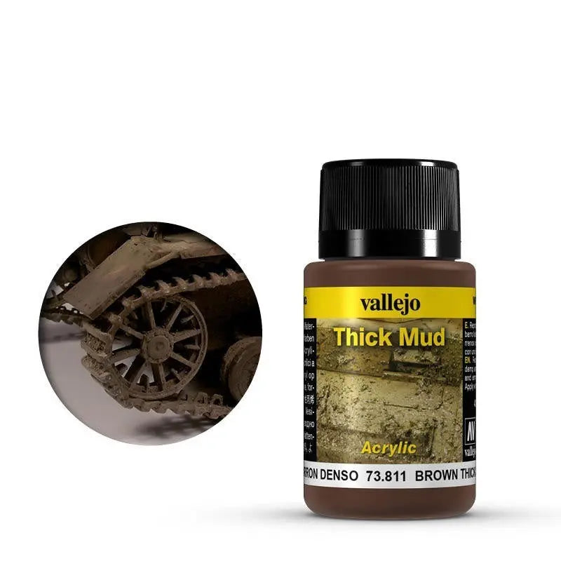 Vallejo Weathering Effects Brown Thick Mud 40 ml Vallejo