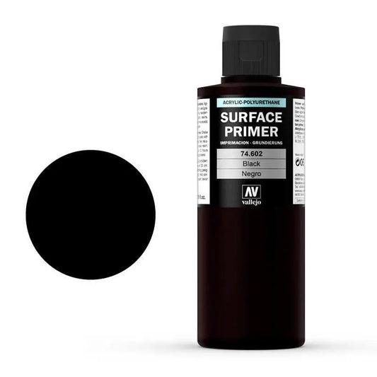 Vallejo Surface Primer Color Black 200 ml Vallejo