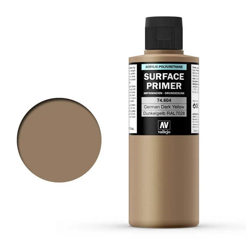 Vallejo Surface Primer German Dark Yellow 200 ml Vallejo