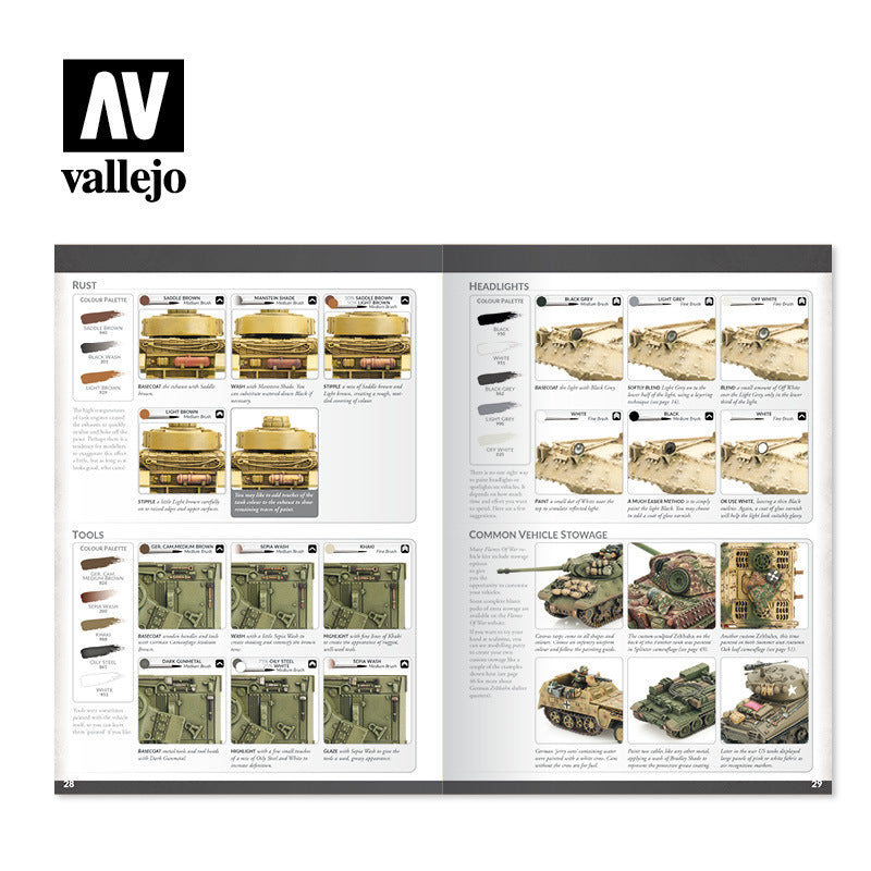Vallejo Colours of War book - Painting WWII & WWIII miniatures