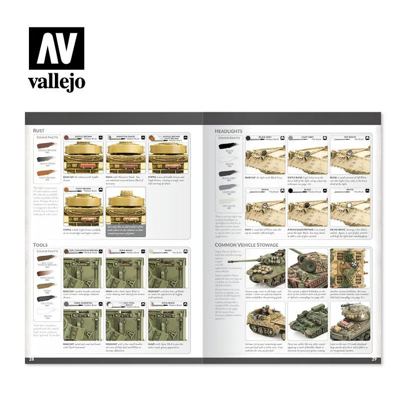 Vallejo Colours of War book - Painting WWII & WWIII miniatures Vallejo