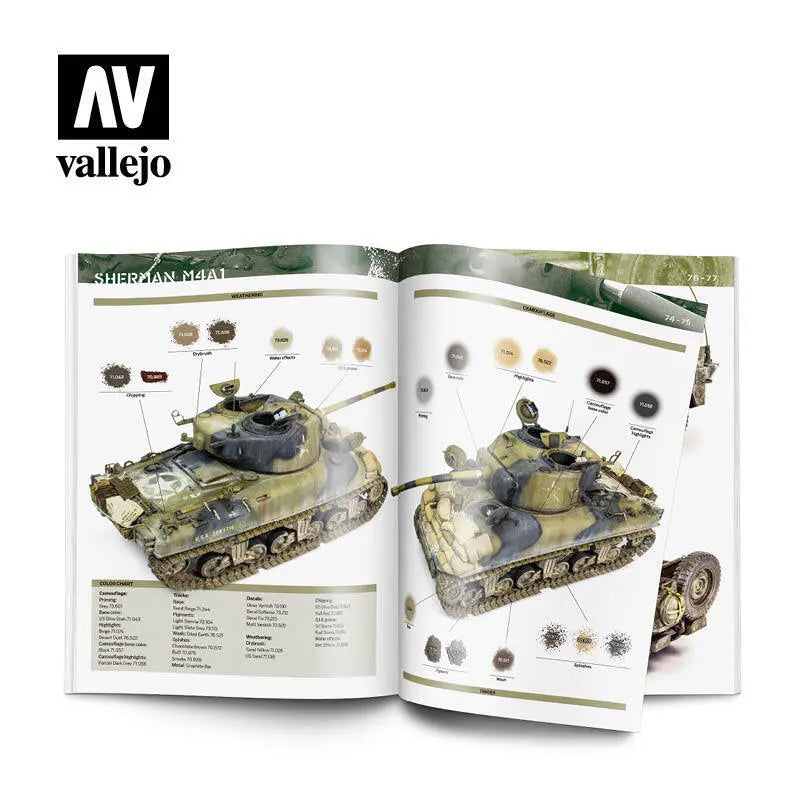 Vallejo WWII US ARMY in Europe and the Pacific Paint Guide Vallejo