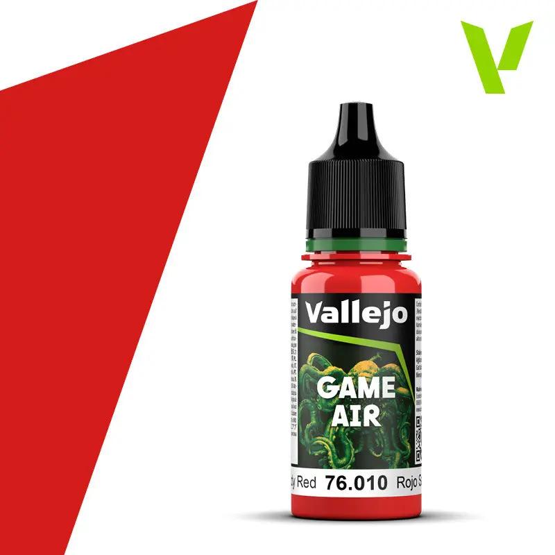 Vallejo Game Air Bloody Red 18 ml Acrylic Paint - New Formulation Vallejo