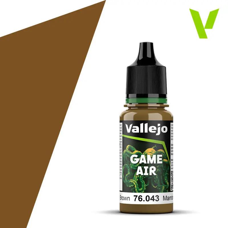 Vallejo Game Air Beasty Brown 18 ml Acrylic Paint - New Formulation Vallejo