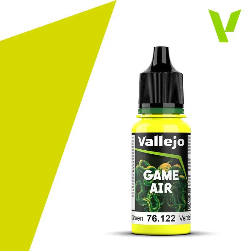 Vallejo Game Air Bile Green 18 ml Acrylic Paint - New Formulation Vallejo