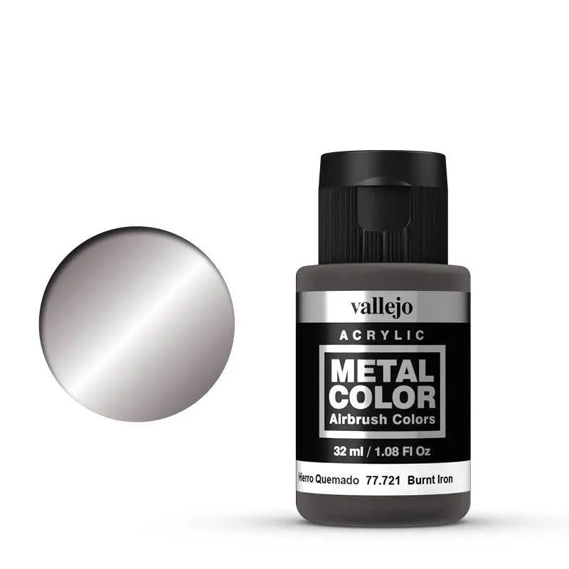 Vallejo Metal Color Burnt Iron 32ml Acrylic Paint Vallejo