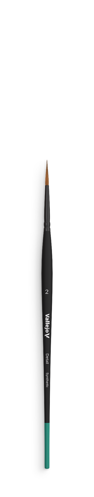 Vallejo Hobby Brushes: Detail Round Synthetic Brush No. 2 Vallejo