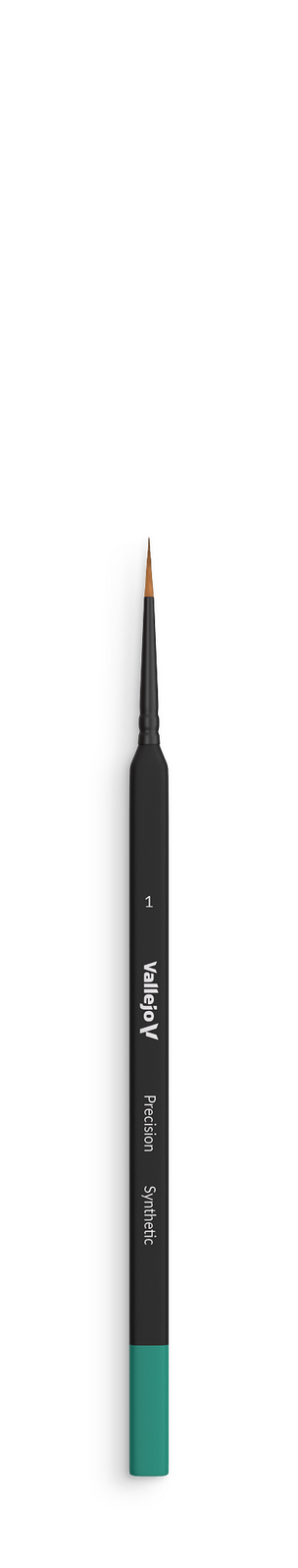 Vallejo Hobby Brushes: Precision Round Synthetic Brush, Triangular Handle No. 1 Vallejo