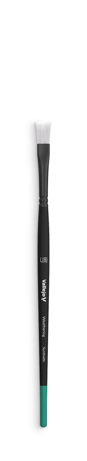 Vallejo Hobby Brushes: Weathering Flat Synthetic Brush Large Vallejo