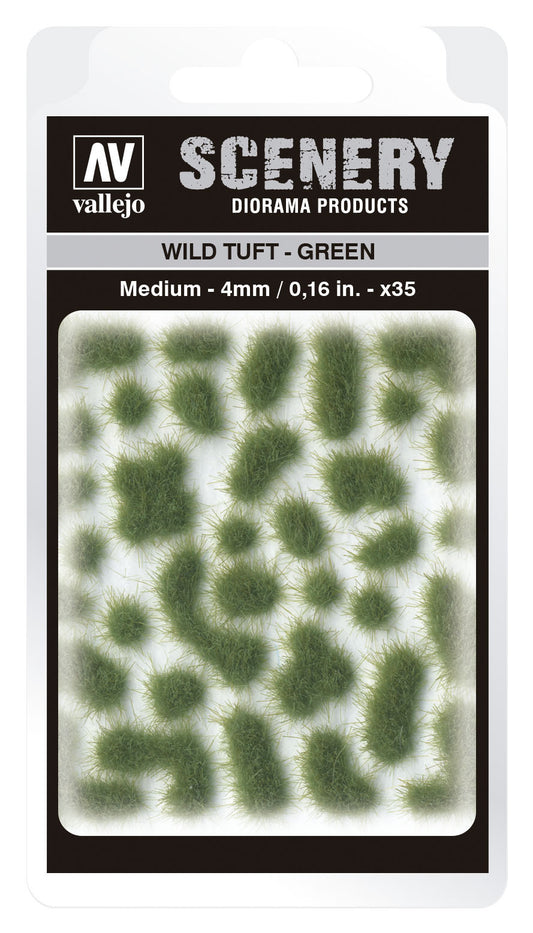 Vallejo 4mm Wild Tuft - Green Diorama Accessory