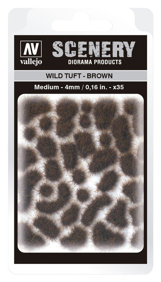 Vallejo 4mm Wild Tuft - Brown Diorama Accessory