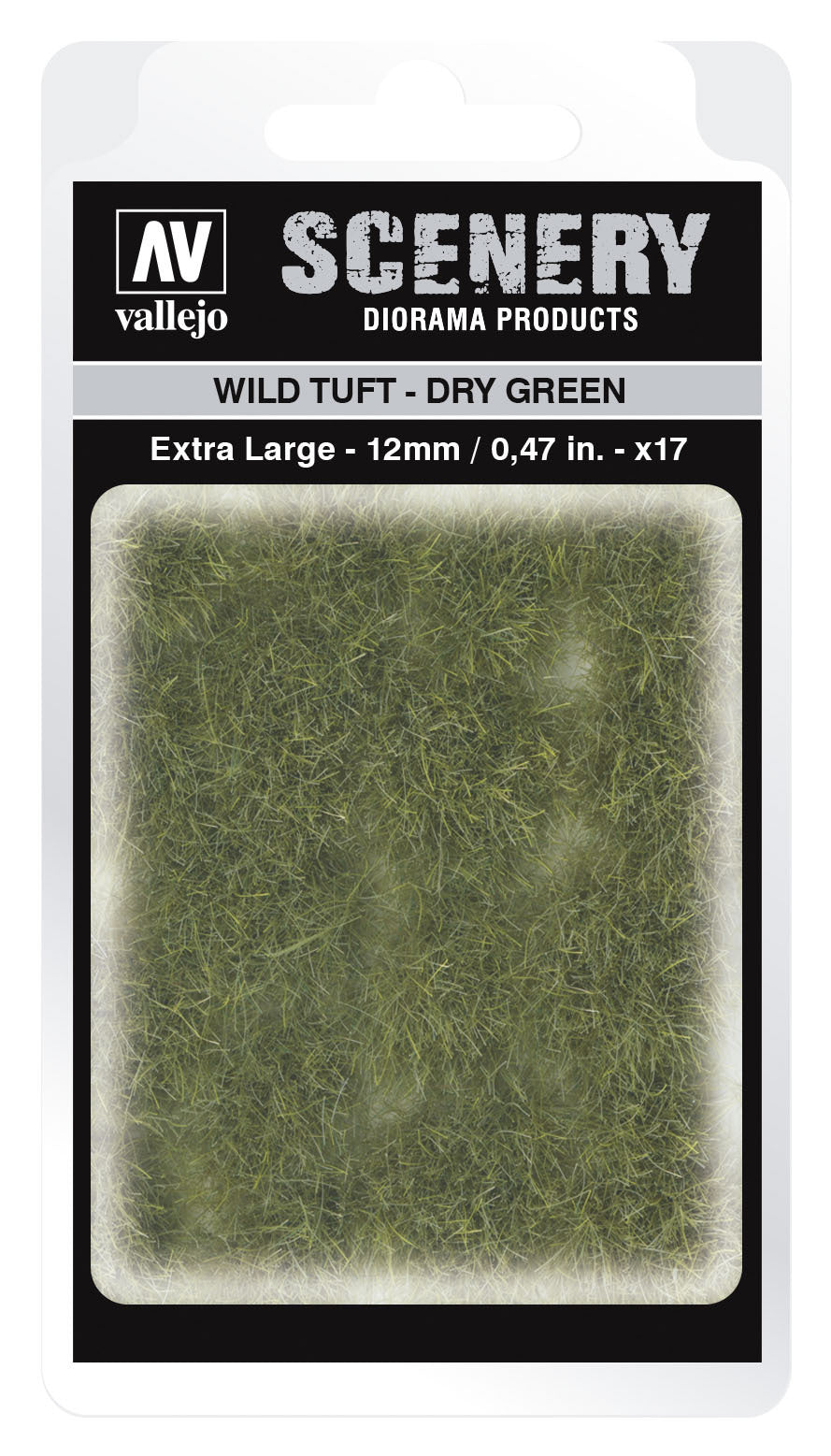 Vallejo 12mm Wild Tuft - Dry Green Diorama Accessory Vallejo